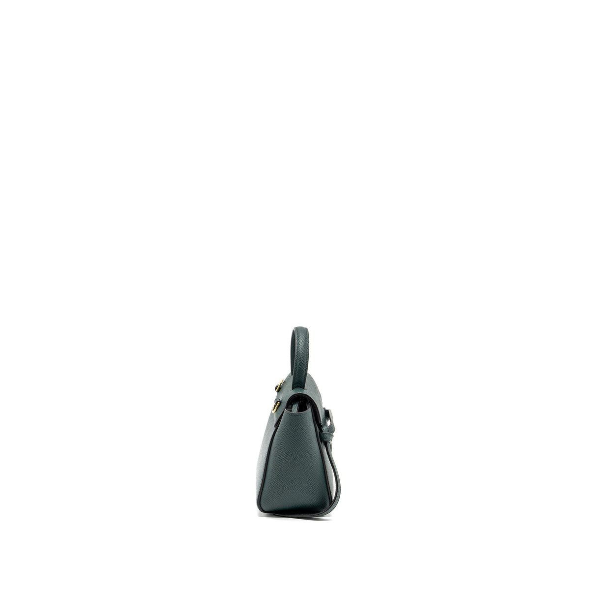 Celine Bags? Celine Pico Belt Bag Grained Calfskin Dark Green GHW Elegant Everyday Designer Handbag