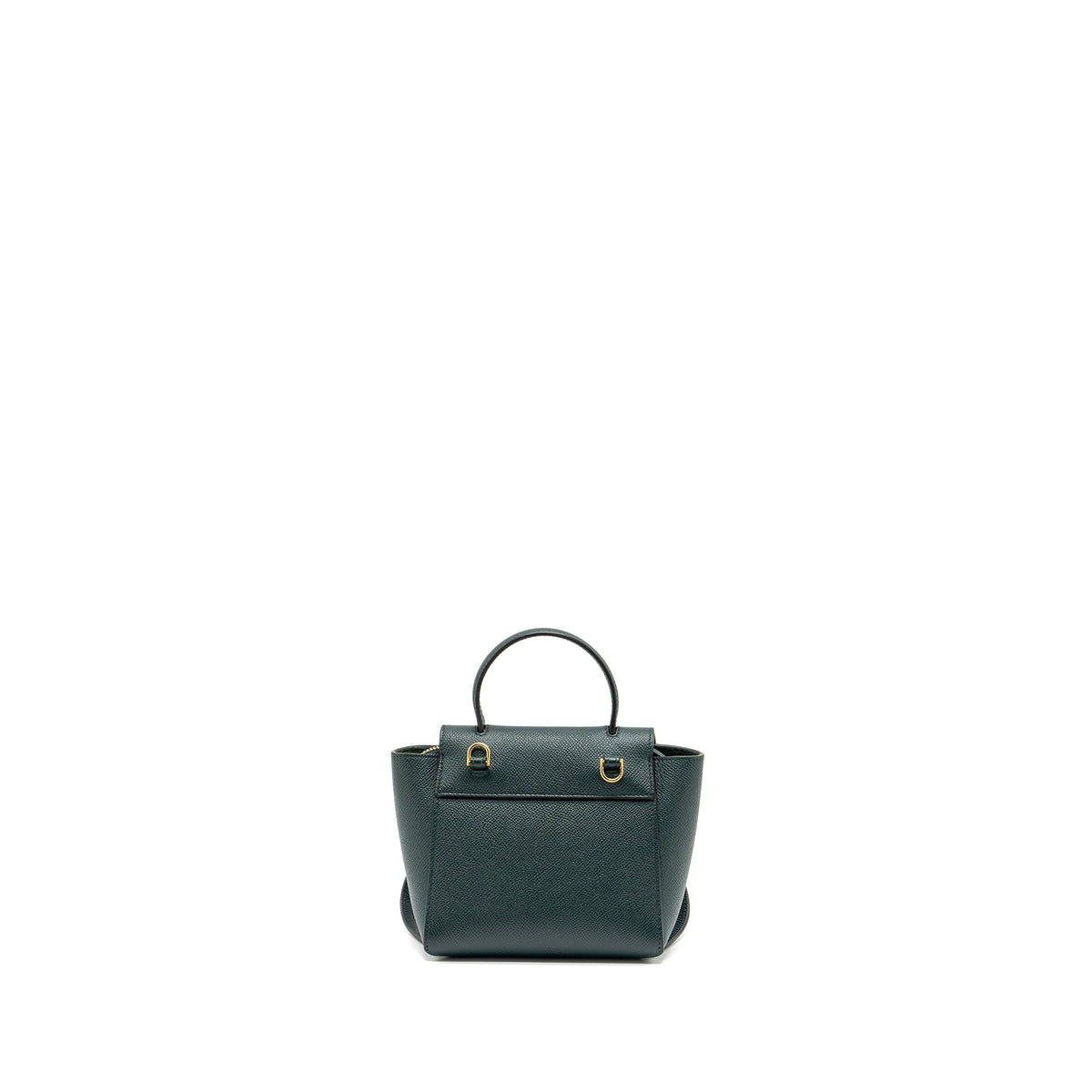 Celine Bags? Celine Pico Belt Bag Grained Calfskin Dark Green GHW Elegant Everyday Designer Handbag