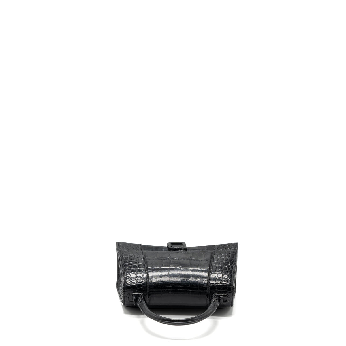Side view of Balenciaga handbag Black premium designer bag
