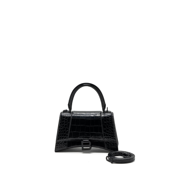 Balenciaga women's handbag Black luxury designer calf