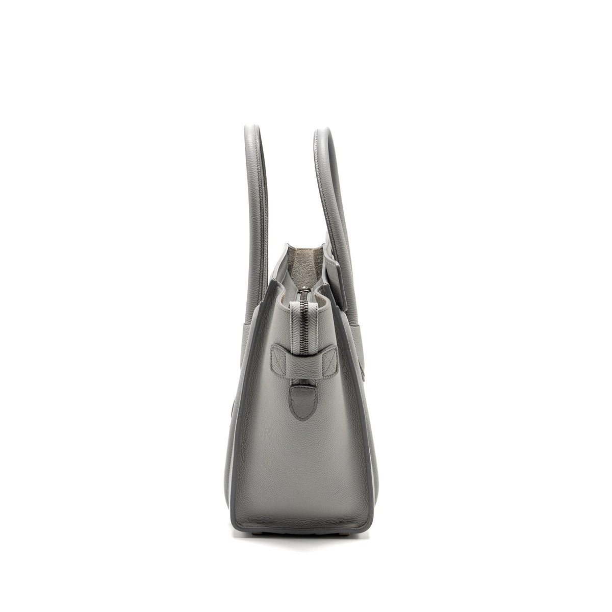 Celine Bags? Celine Micro Luggage Bag Calfskin Light Grey SHW Premium Designer Shoulder Bag