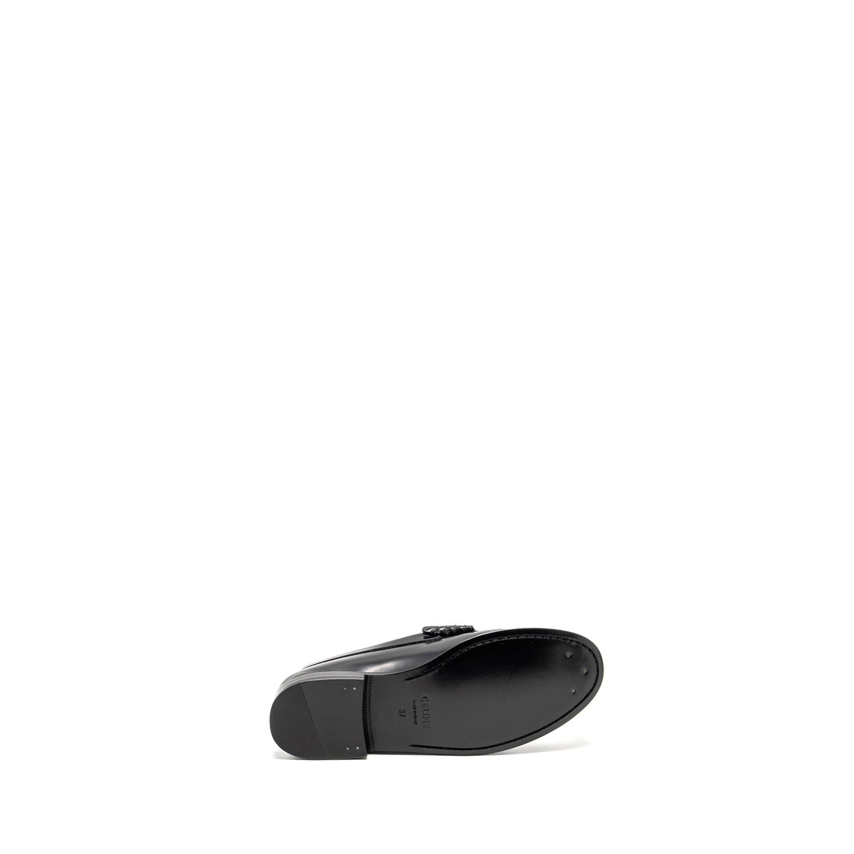 Celine Shoes? Celine Size 37 Triomphe Loafer Polished Calfskin Black GHW Premium Designer Casual Shoes