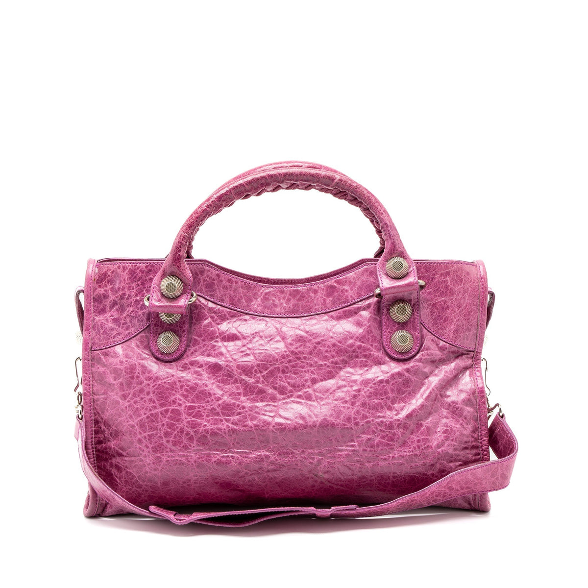 Balenciaga women's handbag Pink luxury designer leather