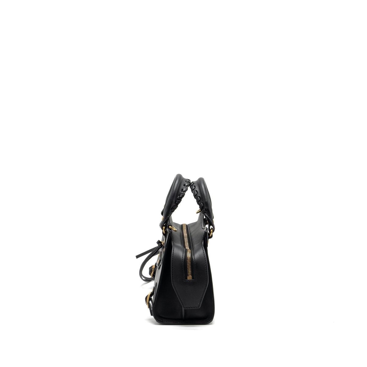 Balenciaga authentic luxury handbag Black calf craftsmanship