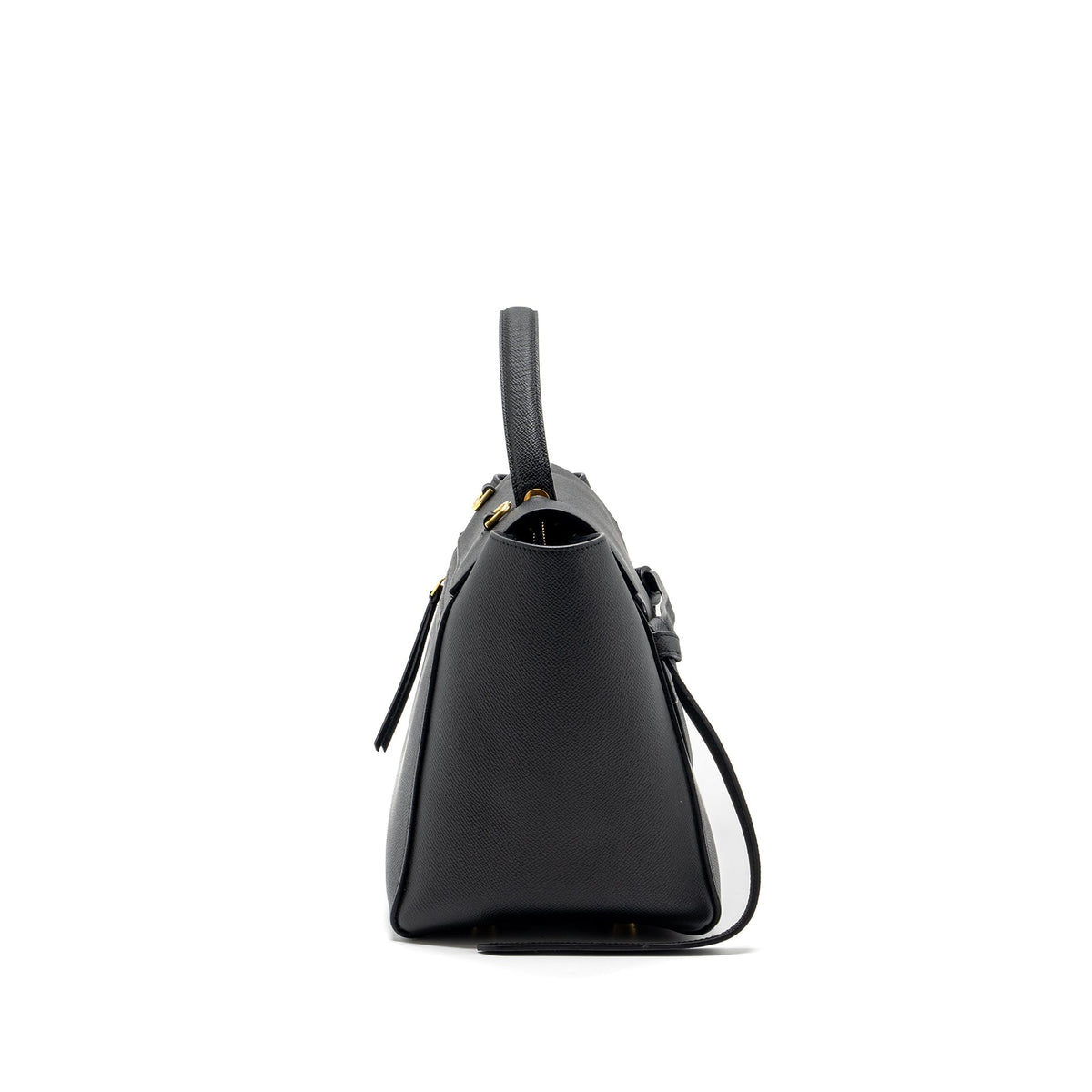Celine Bags? Celine mini belt bag grained calfskin black GHW Premium Designer Shoulder Bag