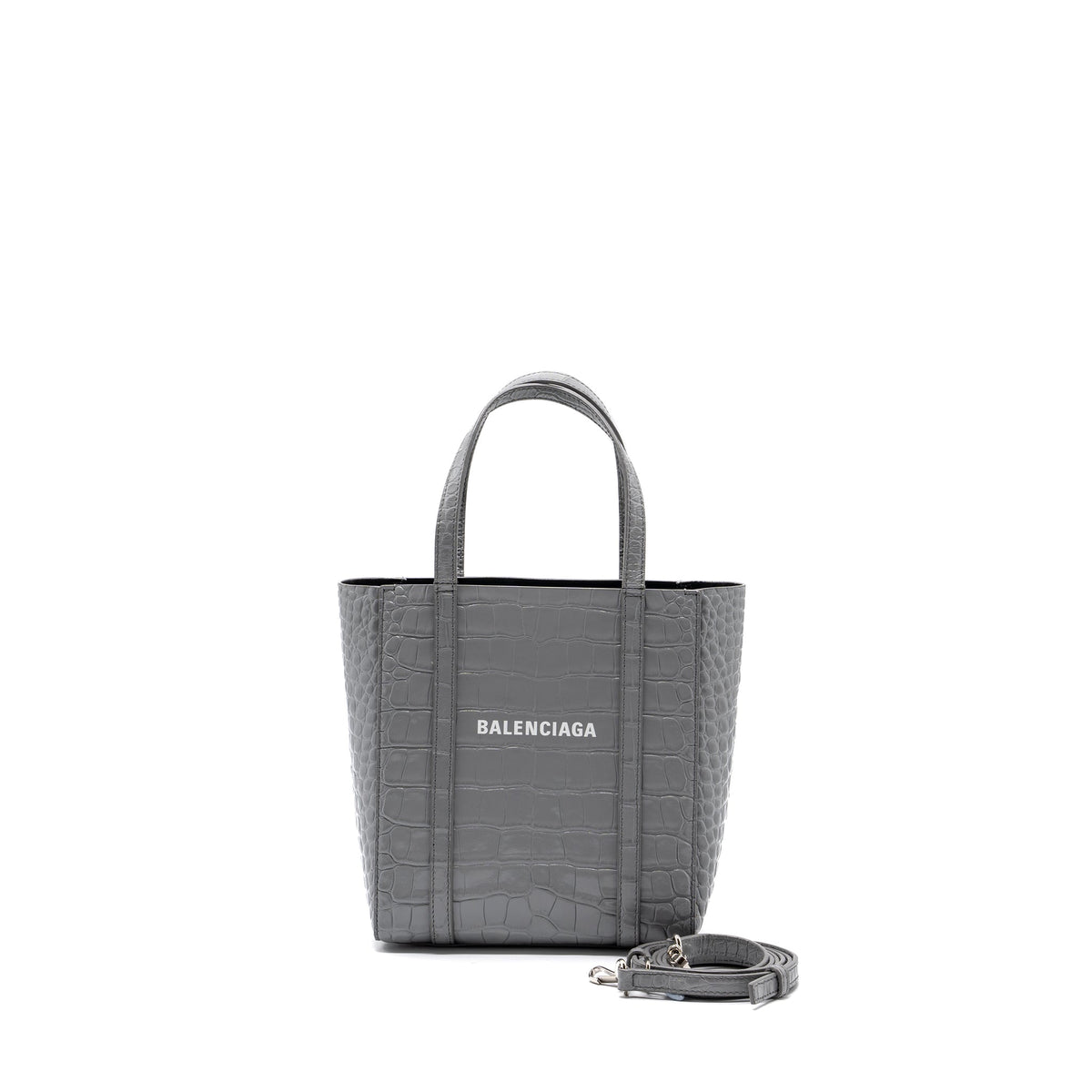 Balenciaga women's handbag Grey luxury designer calf