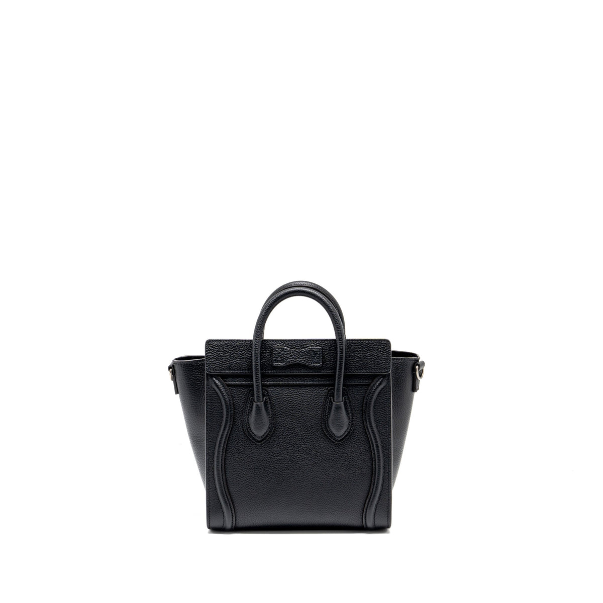 Celine Bags? Celine nano luggage bag calfskin black SHW Premium Designer Shoulder Bag