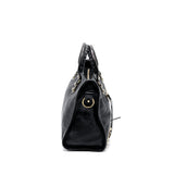 Balenciaga authentic luxury handbag Black leather craftsmanship