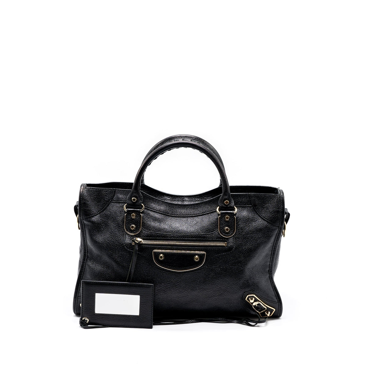 Balenciaga women's handbag Black luxury designer leather
