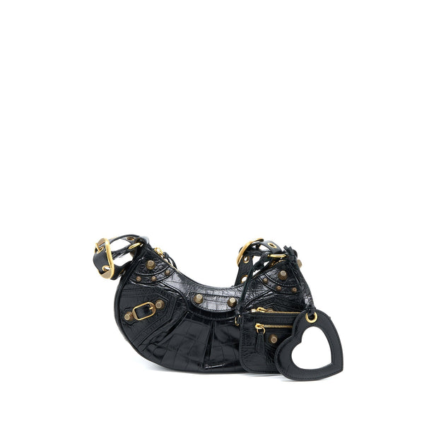 Balenciaga women's handbag Black luxury designer calf