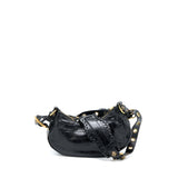 Side view of Balenciaga handbag Black premium designer bag