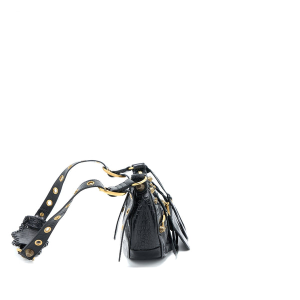 Balenciaga designer handbag calf closeup detail