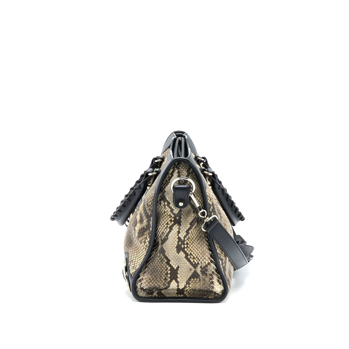 Balenciaga designer handbag leather closeup detail