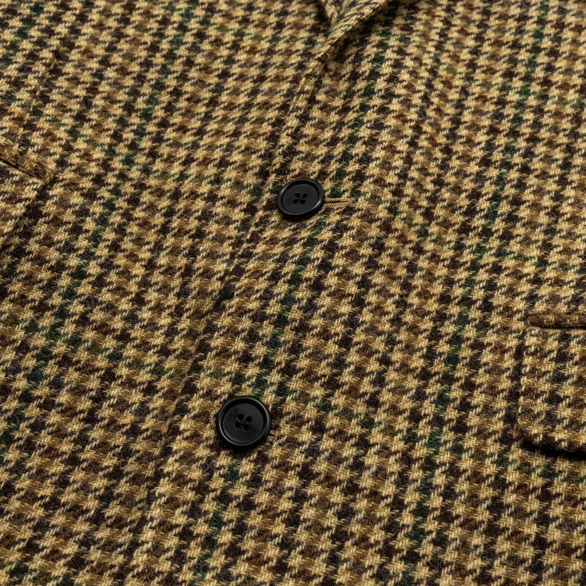 Celine Jackets? CELINE Size 34 Classic Jacket In Checked Wool Brown Green Multicolour Stylish Everyday Designer Outerwear