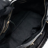 Balenciaga authentic luxury handbag Black leather craftsmanship