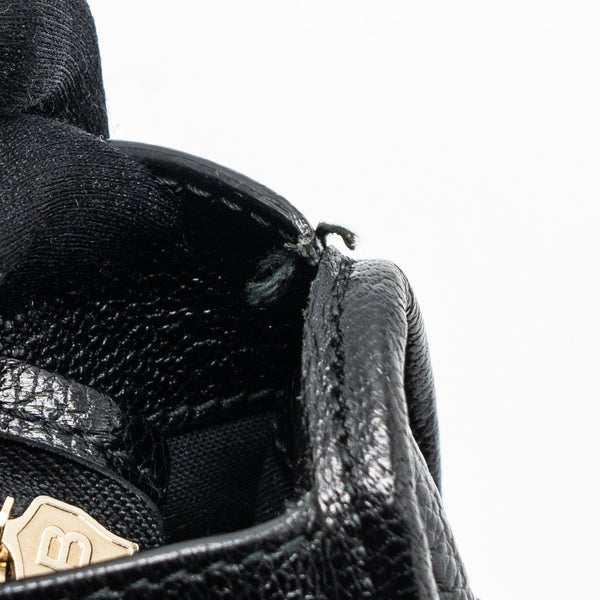 Side view of Balenciaga handbag Black premium designer bag
