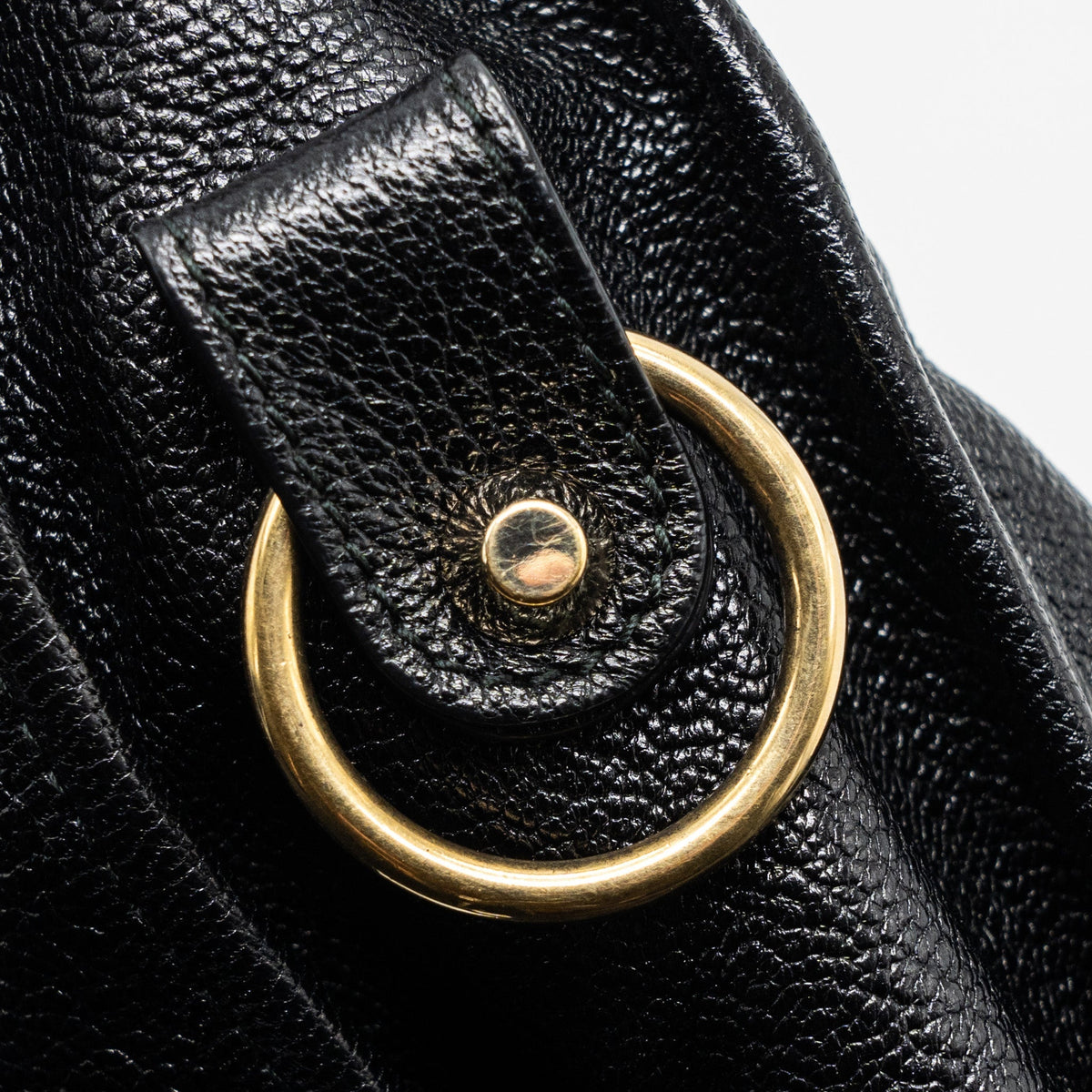 Balenciaga authentic luxury handbag Black leather craftsmanship