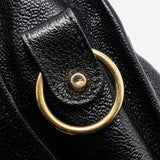 Balenciaga authentic luxury handbag Black leather craftsmanship