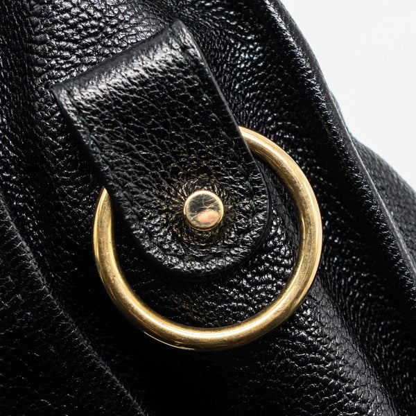 Balenciaga authentic luxury handbag Black leather craftsmanship