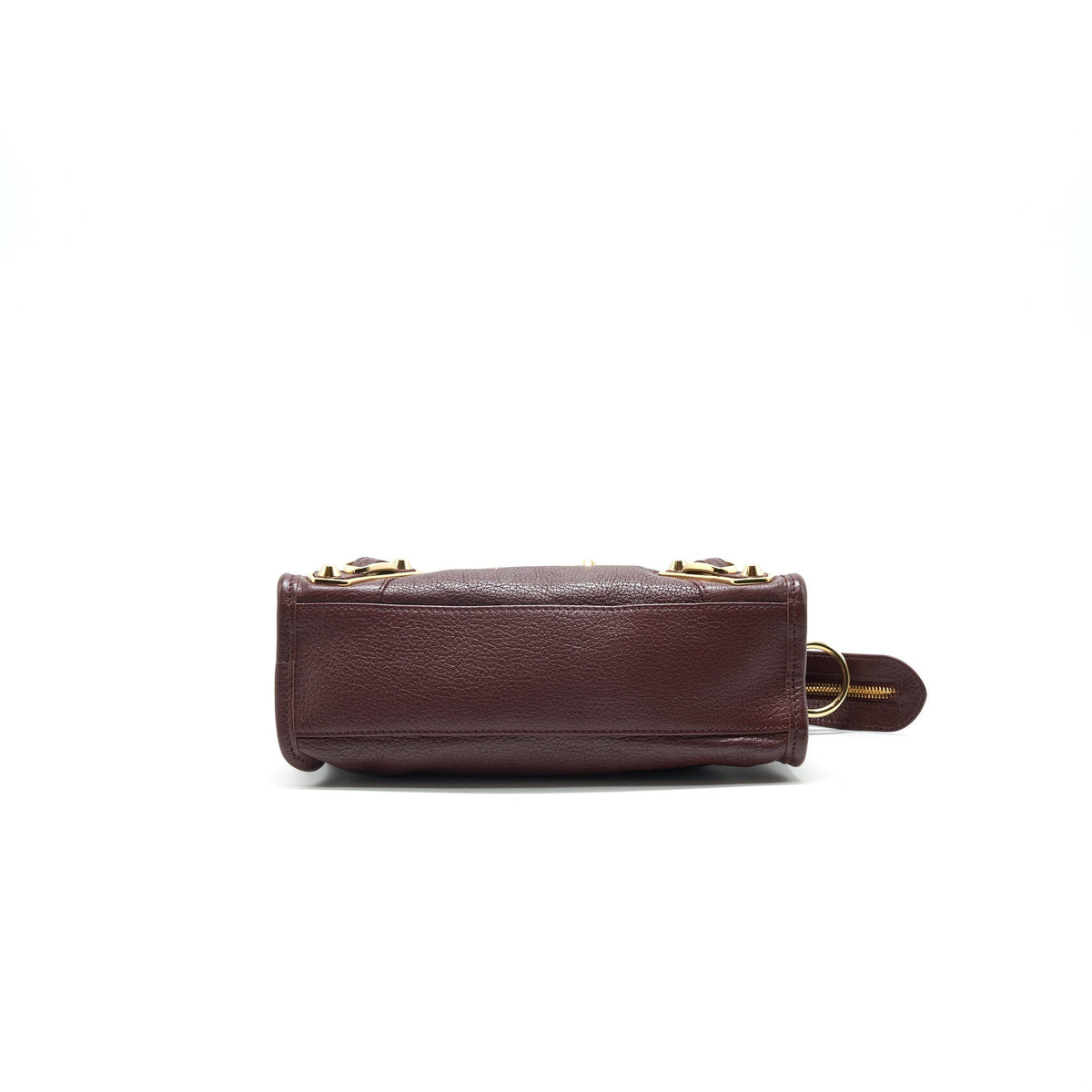 Balenciaga women's handbag Burgundy luxury designer leather