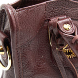Balenciaga designer handbag leather closeup detail