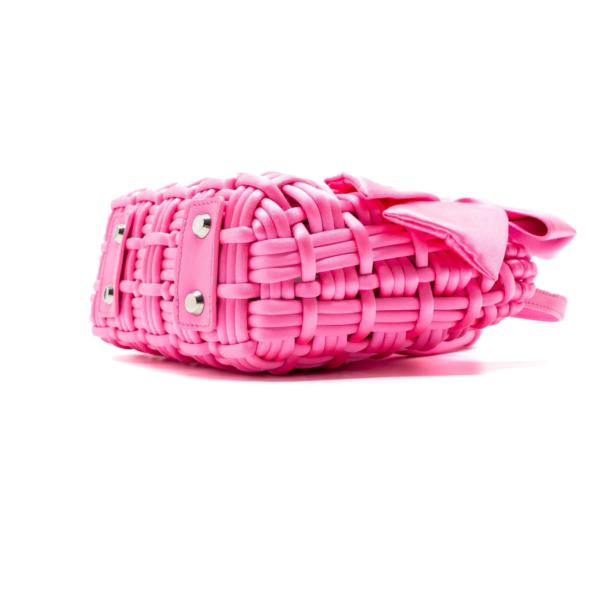 Side view of Balenciaga handbag Pink premium designer bag