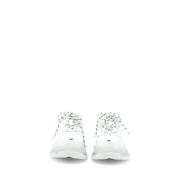 Balenciaga authentic luxury shoe White leather craftsmanship