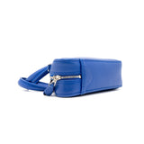 Side view of Balenciaga handbag Blue premium designer bag