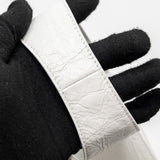 Balenciaga authentic luxury handbag White calf craftsmanship