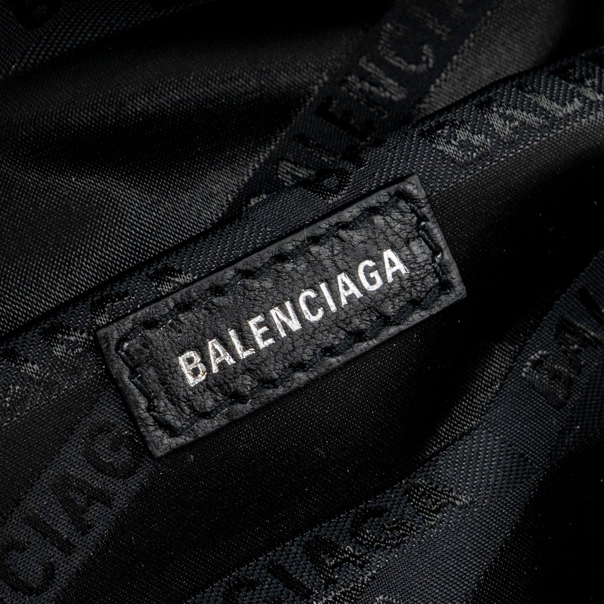 Balenciaga authentic luxury handbag Black calf craftsmanship