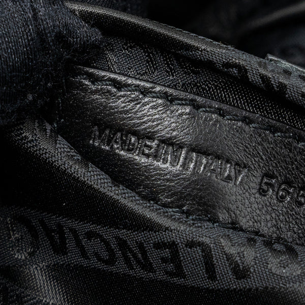 Balenciaga designer handbag calf closeup detail