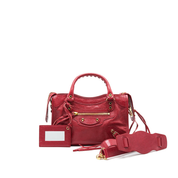 Balenciaga women's handbag Red luxury designer leather