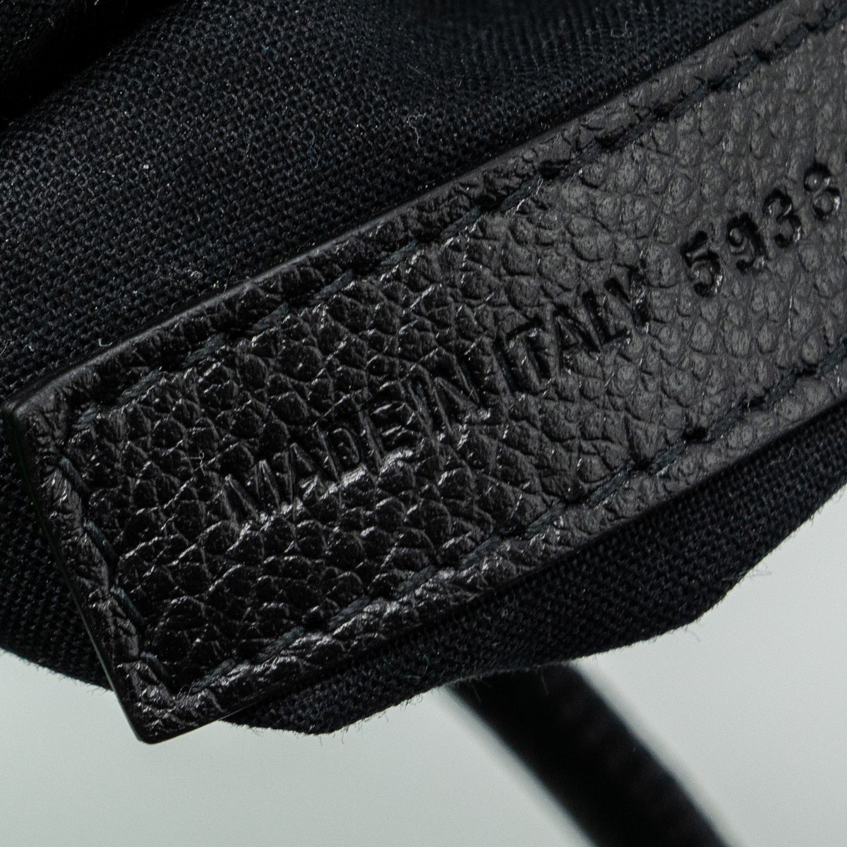 Balenciaga designer handbag leather closeup detail