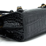 Balenciaga women's handbag Black luxury designer calf