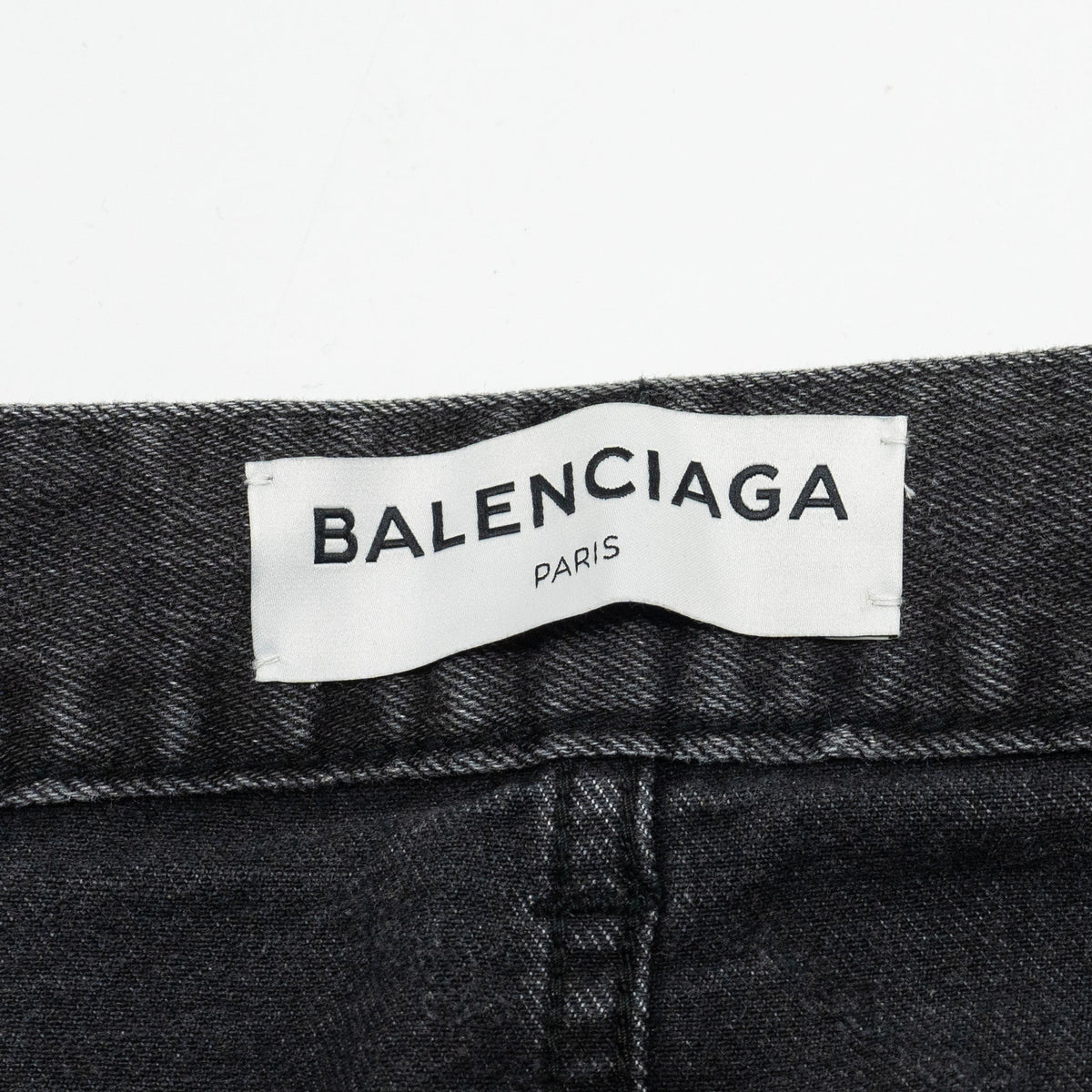 Balenciaga designer handbag denim closeup detail