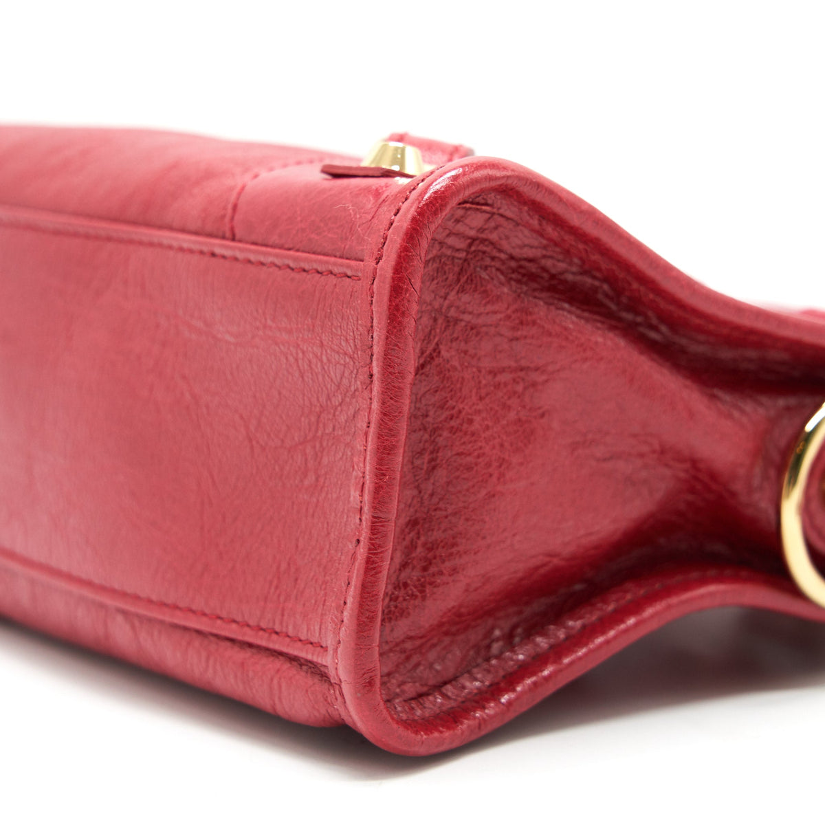 Balenciaga designer handbag leather closeup detail