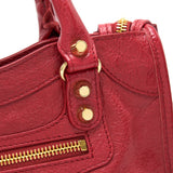 Authentic Balenciaga handbag Red luxury fashion accessory