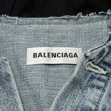 Side view of Balenciaga handbag Blue premium designer bag