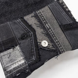 Balenciaga designer handbag denim closeup detail