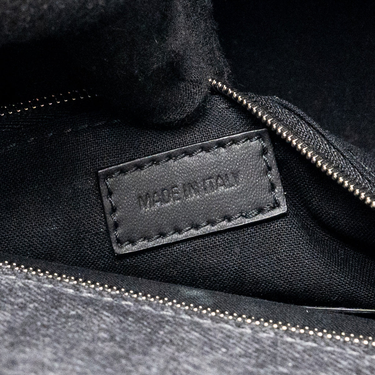 Balenciaga authentic luxury handbag Black denim craftsmanship