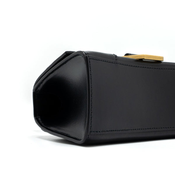 Side view of Balenciaga handbag Black premium designer bag