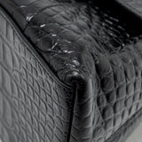 Side view of Balenciaga handbag Black premium designer bag