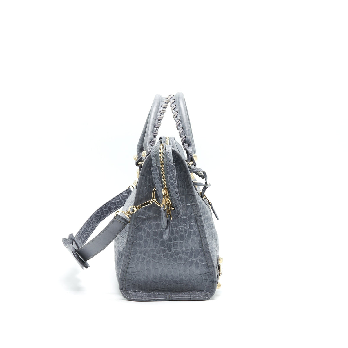 Authentic Balenciaga handbag Grey luxury fashion accessory