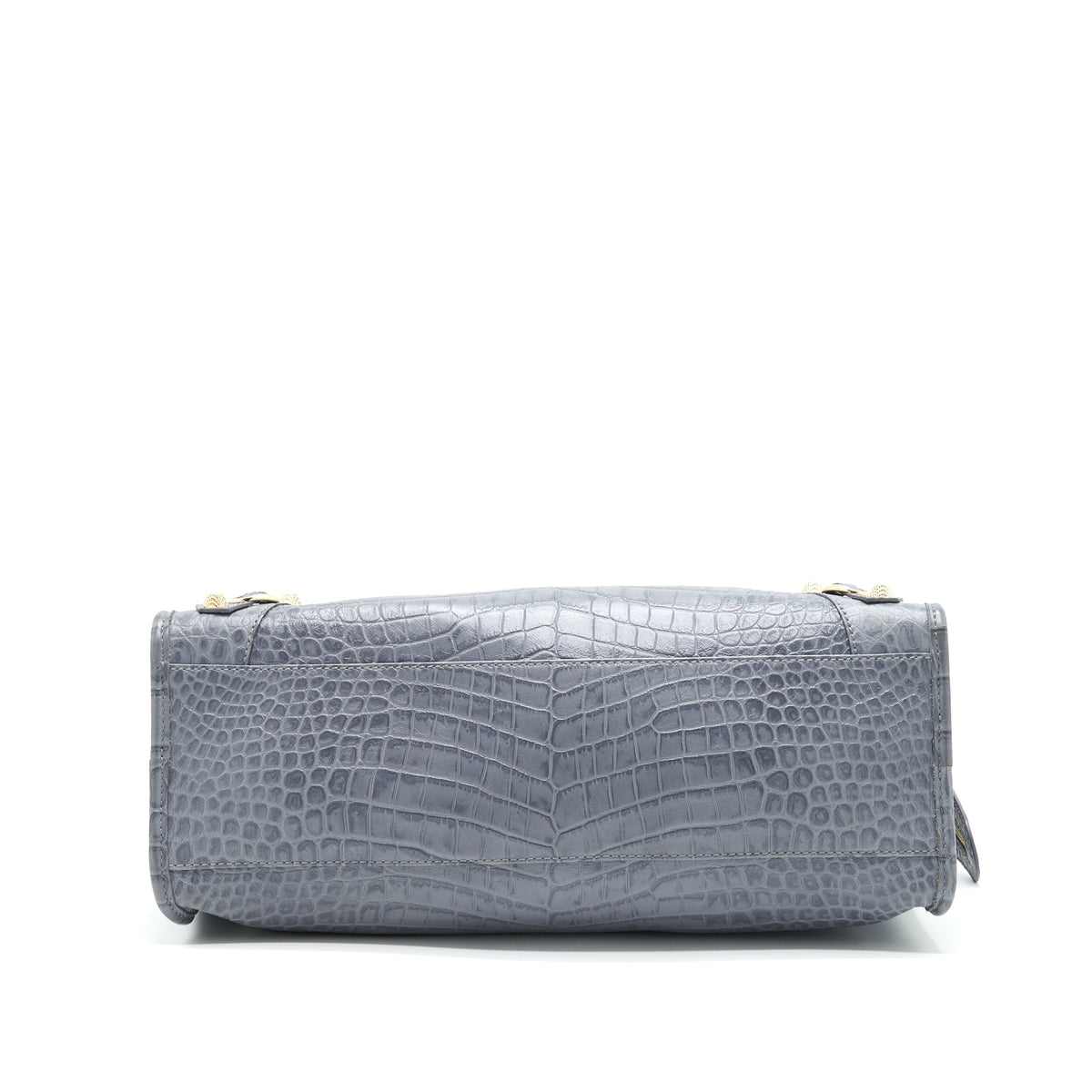 Side view of Balenciaga handbag Grey premium designer bag