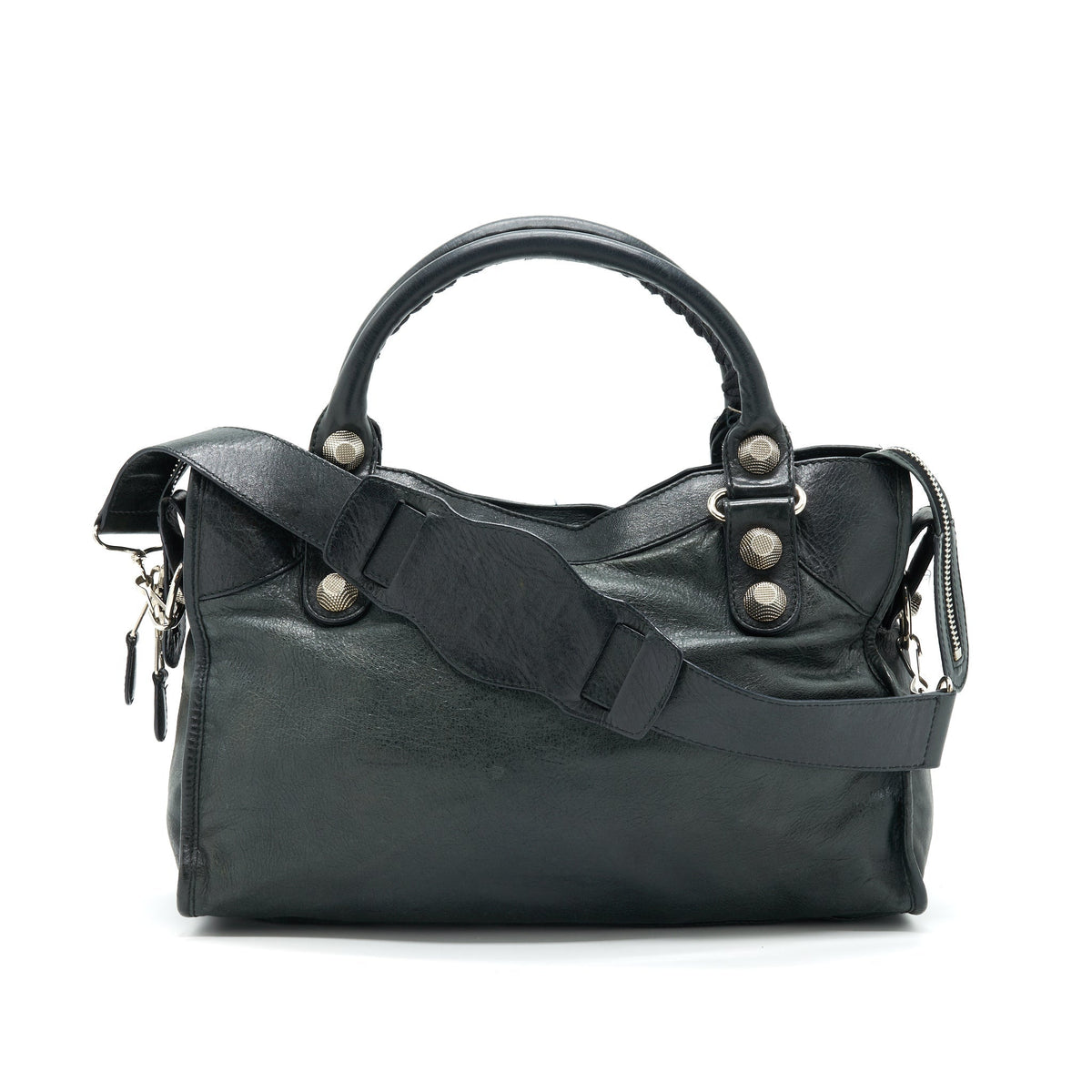 Balenciaga women's handbag Black luxury designer leather