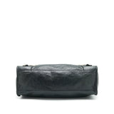 Balenciaga authentic luxury handbag Black leather craftsmanship