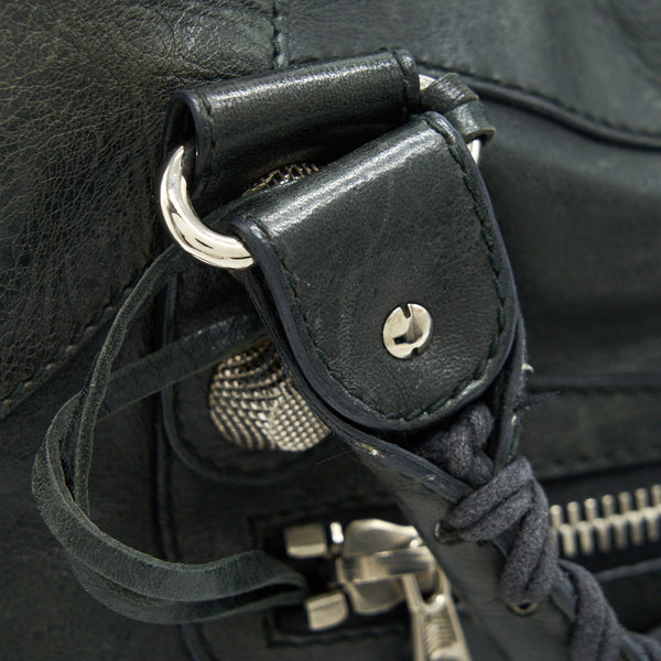 Balenciaga designer handbag leather closeup detail