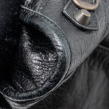 Balenciaga designer handbag leather closeup detail