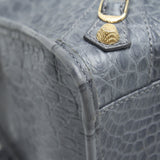 Balenciaga designer handbag calf closeup detail