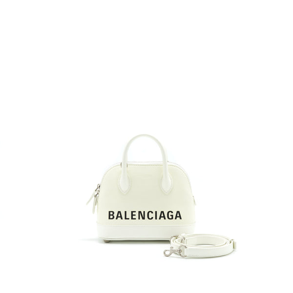 Balenciaga women's handbag White luxury designer leather